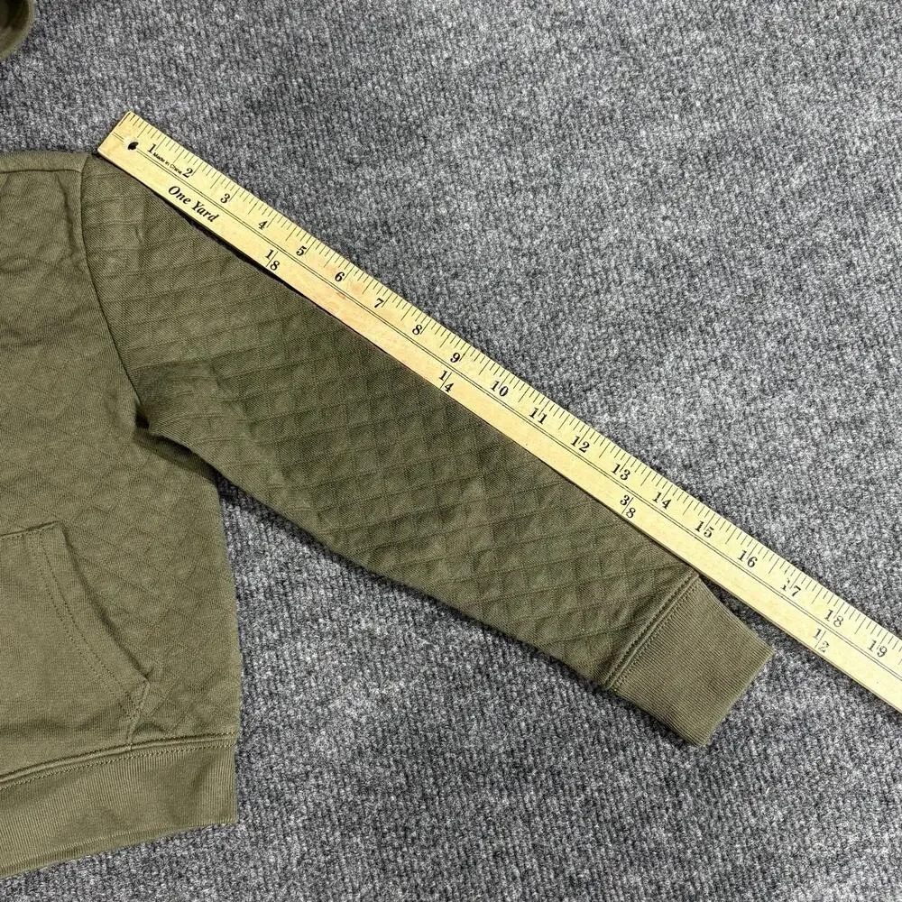 Polo Ralph Lauren Hoodie Kids 6 Island Green Quilted Full Zip Knit Sweatshirt
